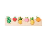 Colcolo Puzzle Matching Board Toy Blocs en bois Puzzles en bois pour tout-petits Jeu de logique Jeu de société Jouet cognitif, fruit