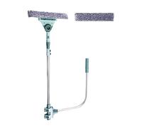 Colcolo Raclette de Nettoyage de vitres, Lave-vitres Externe en Forme de U raclette de Nettoyage de vitres avec Longue poignée pour Nettoyer Les Murs des, Tête Horizontale