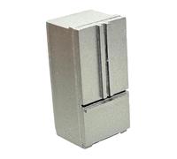 Colcolo Réfrigérateur miniature pour maison de poupée à l'échelle 1/64, congélateur miniature, décor, appareil électroménager de cuisine, modèle de meuble, Trois Portes