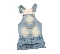 Colcolo Robe de Denim de Chien Chat Robe Princesse, vêtements pour Animaux de Compagnie des vêtements de Chats, Robe générale Chiot, vêtements de Chiot pour, S