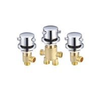 Colcolo Robinet Assemblage pour Salle de Bain Équipé d'Une Poignée Robuste Chromée Mécanisme de Contrôle Amélioré Bride Circulaire Esthétique Montage Simple, Triangle SY-1007