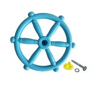 Colcolo Roue de bateau pirate, jouet de jardin, accessoires de jeu, balançoire, accessoire pour, maisonnette de jardin, Bleu