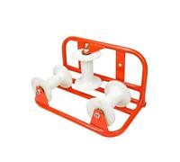 Colcolo Roue de Guidage de Câble Guide Poulie de Câble de Tirage Passe-câble Support Métallique Central pour Durabilité Adaptée à Entrée de Conduit Travaux, Poulie D Angle Roue En Nylon