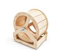 Colcolo Roue d'exercice Hamster Silencieuse de Course d'Entraînement pour Rongeur Palier Lisse pour Fonctionnement Discret en Bois Adaptée aux Parcs et Terrariums Activité Nocturne, 21