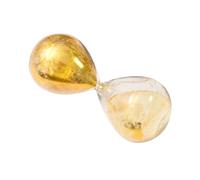 Colcolo Sablier en Verre élégant pour Décoration de Bureau, Doré