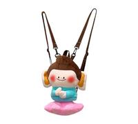 Colcolo Sac à Dos Bouddha en Peluche Mignon, poupée de Voyage pour Femmes, étudiants, Enfants et Adolescents