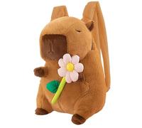 Colcolo Sac à Dos Capybara Sac à Dos en Peluche drôle et Adorable pour Hommes Cadeaux d'anniversaire pour Enfants, Fleur Rose
