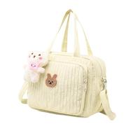 Colcolo Sac à Langer Sac à bandoulière Maman Sac à Main, Sac de Voyage réutilisable élégant Produits pour bébé Organisateur spacieux Sac de Rangement de, Jaune