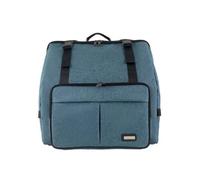 Colcolo Sac pour Accordéon Housse Étui Valise Rembourrée Poignée Robuste Poche Zippée pour Partitions et Courroies Tissu Oxford avec Bordures Renforcées, Array, Bleu Saphir