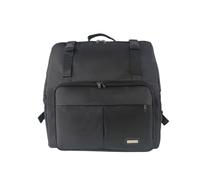Colcolo Sac pour Accordéon Housse Étui Valise Rembourrée Poignée Robuste Poche Zippée pour Partitions et Courroies Tissu Oxford avec Bordures Renforcées, Array, Noir Encre