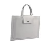 Colcolo Sacoche pour Ordinateur Portable, Mallette de Travail, Sac à Poignée Supérieure pour Hommes et Femmes, Sac pour Documents 13/14 Pouces, Mallette, Gris