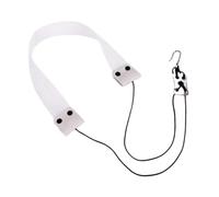 Colcolo Sangle de cou pour saxophone, cordon tendance et universel, confortable et réglable en longueur pour saxophone alto, Blanc