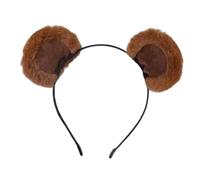 Colcolo Serre-tête oreilles d'ours, accessoire de fête, décoration, bandeau de dessin animé, accessoire pour cheveux, déguisement, de cosplay, réunion de, Brun Foncé