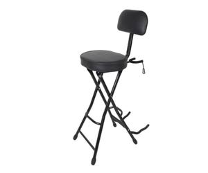 Colcolo Siège de Musique Pliable Chaise de Guitare Tabouret de Musicien Dossier Support d'Instrument Intégré Pliable Assise Dédiée Fixité Pendant Jeu Convient