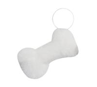 Colcolo Simuler le jouet en peluche de forme en os, décoration intérieure de pendentif en peluche pour les cadeaux d'anniversaire des adolescents, Blanc de 13 Cm