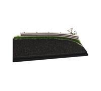 Colcolo Socle d'exposition pour voiture miniature au 1/64, décor de scène routière miniature avec glissière de sécurité, parking pour présentoir, Style B