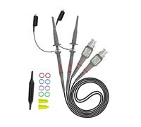 Colcolo Sondes à Clip pour Oscilloscope, 2 pièces, sondes d'oscilloscope P6100 20M 60M 100M 10:1, sondes d'extrémité BNC entièrement isolées électriques