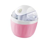 Colcolo Sorbetière compacte avec gobelet de congélation, capacité 500 ml, 12 W, facile à nettoyer et à utiliser, petit appareil de cuisine avec couvercle, Rose Blanc