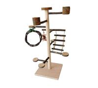 Colcolo Support de perchoir pour Oiseaux, Support de Bureau pour cacatoès, Support Solide et Pratique avec Bol, Support de Bureau Multifonction pour Perroquet