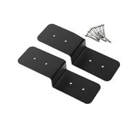 Colcolo Support de pergola, Poteau à Poutre, matériel de Support avec vis, Plaque d'attache en Z, Attache de terrasse pour poutres en Bois de, 2 Pièces