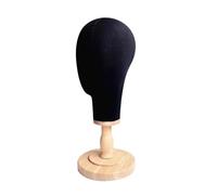 Colcolo Support de perruque tête de Mannequin polyvalent avec support en bois porte-chapeau casquettes support de rangement pour salon de