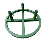 Colcolo Support pour Présentoir à Fleurs, Décoration Florale Géante sur Pied, Composition Florale Ronde Polyvalente à 3 Trous, pour Mariage, Cérémonies et Événements, Vert