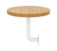 Colcolo Table Murale, Table Basse Ronde Murale de 15,75 Pouces, Bureau Mural, étagère Murale Support pour Balcon, Salon, Cuisine, Salle à Manger