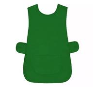 Colcolo Tablier Veste Polyester sans Manches Tablier Chasuble Tenue de Travail Texture Légère et Résistante aux Taches Boutons Pression Adapté à Cuisine, Array, Vert