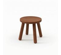 Colcolo Tabouret Bas en Bois Massif Tabouret Enfant Tabouret Chaussage Tabouret Empilable Forme Animée Caoutchouc Stable Polyvalent Siège d'Appoint Arrêtes, Noyer