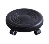 Colcolo Tabouret Roulant à Basse Hauteur Siège Roulant Bas avec Lanceur pivotant Robuste 360 ° pivotant Rotatif de Pied pour la manucure de pédicure, Noir