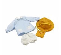 Colcolo Tenue Bjd 1 6 Ensemble Vêtements Poupée Uniforme Scolaire Costume Accessoires avec Chapeau Sac Épaule Coutures Nettes Ruchés Soignés Adaptée aux Poupées 30cm Exposition Collectionneur, Bleu