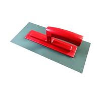 Colcolo Truelle de finition pour béton, poignée confortable, outils à main stables, truelle de maçonnerie pour carreaux de ciment, grattage de peinture, murs, Rouge