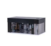 Colcolo Vitrine de modèle de véhicule moulé sous Pression à l'échelle 1:64, Mini Garage de modèle d'automobile avec vitrine de Simulation LED pour, Noir