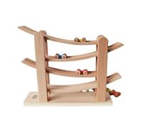 Colcolo Voiture de course en bois, rampe de course, jouets Montessori, jouets de loisirs, véhicules de course, ensemble de jeu pour fournitures de fête pour