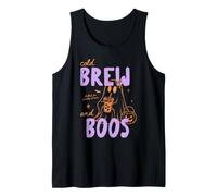 Cold Brew and Boos Halloween Iced Coffee Lover Fall Autumn Débardeur