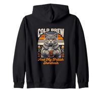Cold Brew et Mon café British Shorthair Sweat à Capuche