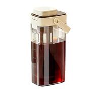 Cold Brew Pitcher - 1000ml Large Capacity Airtight Lid | Tea Coffee Juice Lemonade Pitcher | ABS PP Silicone 12.5x8.6x25.7cm Wide - For Homemade Drinks Lemonade Juice Home Kitchen Dining Room Parties
