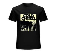 Cold Chisel Tee Shirt Adult Cotton Chisels First Album Cover on A T Shirt Men's T-Shirt Black L