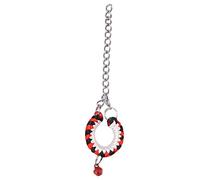 Cold de Compagnie en Cuir en Nylon Doux réglable Petit Cou, Collier, Collier, Prendre Une Photo (Rot Schwarz)