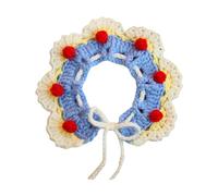 Cold de Compagnie tissé à Main Tricot Doux réglable Lightweight Cat Cat Bib pour Les Petits Chiens Parties de Chatons Walks Mohair (Couleur de Princesse XS)