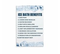 Cold Exposure Art Print, Modern Info Poster About Cold Plunge Rituals, Wellness Lifestyle Canvas Wall Decor for Home Gym(Unframed,16x24inch(40x60cm))