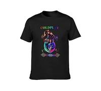 Cold-Play RD Men's Cotton T-Shirt Black Shirt Top Tee XXL