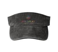 Cold%Play-Rock Band Casquette de Baseball Vide - Article de Groupe de Musique Vintage Unisexe réglable en Coton lavé Chapeau de Festival de Musique Vintage Noir Taille Unique
