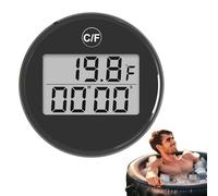 Cold Plunge Monitor - Timer Numérique Étanche | Gauge De Température, Affichage De Température Résistante À La Poussière Pour Bain De Glace Et Baignoire D'hydrothérapie, Capteur D'eau Froide Précis Po