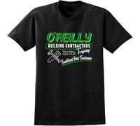 COLD-PRESSED LEMON O'Reilly Builders Fawlty Towers Inspired T-Shirt - Retro British 70S TV Black XXL