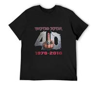COLD-PRESSED LEMON Rou Twisted Sister '40 and Fu*K It' Men's T Shirt Black L