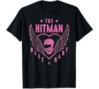 COLD-PRESSED LEMON The Hitman Bret Hart Color Skull T-Shirt Funny Vintage Gift Men Black XL