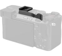 Cold Shoe Thumb Grip for Alpha 7C II/Alpha 7CR/Alpha 7C, Ergonomic Design, Integrated Cold Shoe, for Light, Microphone, Weight Only 8 g (Black)