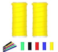 Cold Shrink Handle Wrap, Rubber Cold-Shrink Handle Wrap, Insulation Non-Slip Waterproof Cold Shrink Handles Wraps, For Fishing Rods, Rackets And Hand Tools (Yellow,4.7"/12cm)