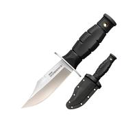 Cold Steel Mini Leatherneck Clip Point Compact Lightweight 3.5" 8CR13MOV Steel Fixed Blade Outdoor Hunting Utility Knife, 3.25" Textured Ergonomic Kray-Ex Handle, Secure-Ex Sheath